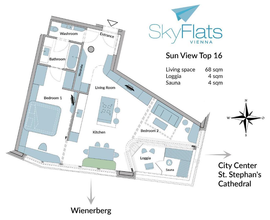 Skyflats Vienna - Rooftop Apartments Kültér fotó
